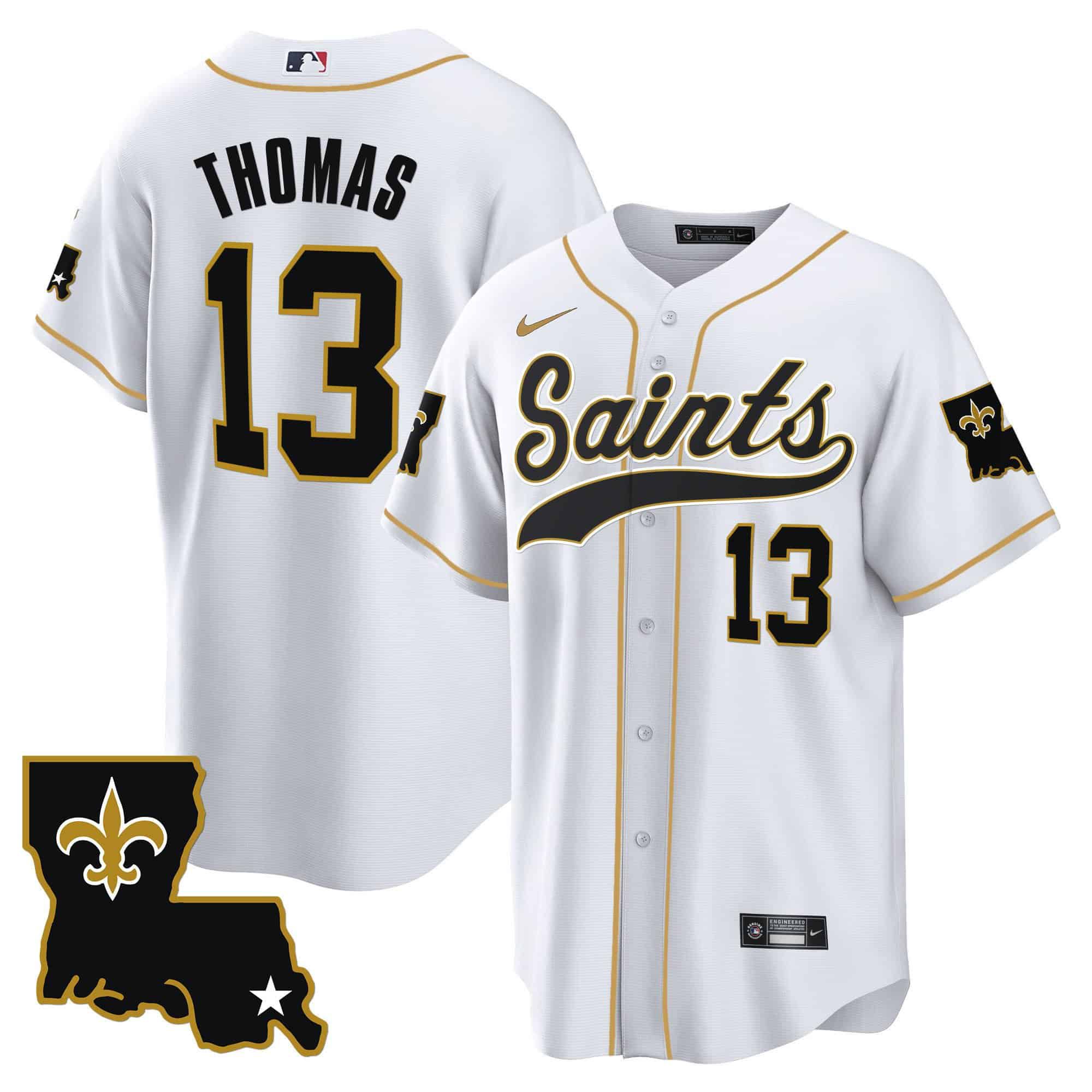Men New Orleans Saints 13 Thomas White 2024 Nike 1987 Legacy Cool Base NFL Jersey
